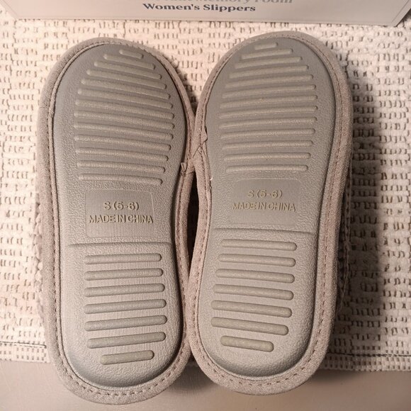 Nestwell BBB women's chenille knit memory foam slippers sz Small / 5 - 6 - NEW - Picture 9 of 16